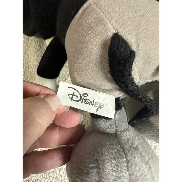Disney Mickey Mouse Sega Monochrome Series Plush 15" w/ Tag Grey Black And White - Picture 7 of 8